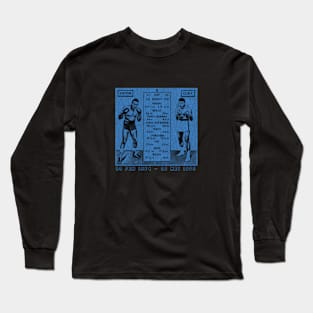 Muhammad Ali vs Sonny Liston - Blue Long Sleeve T-Shirt